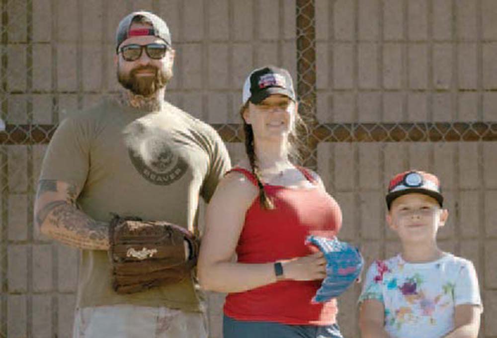 MCpl Brandon Liddy and family
