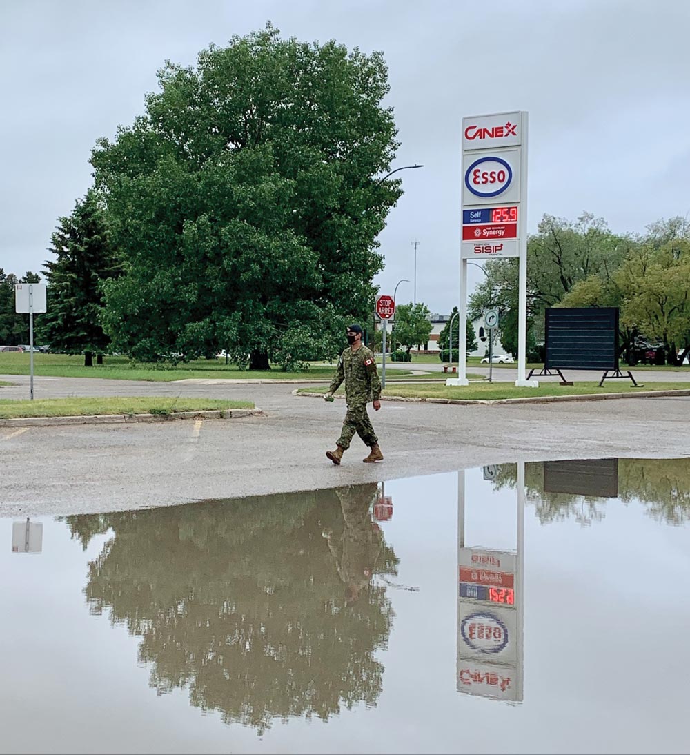 Flood-reflection Maj Melissa Marshall - Garrison Edmonton Warriors - 2022 Women's Slo-Pitch nationals