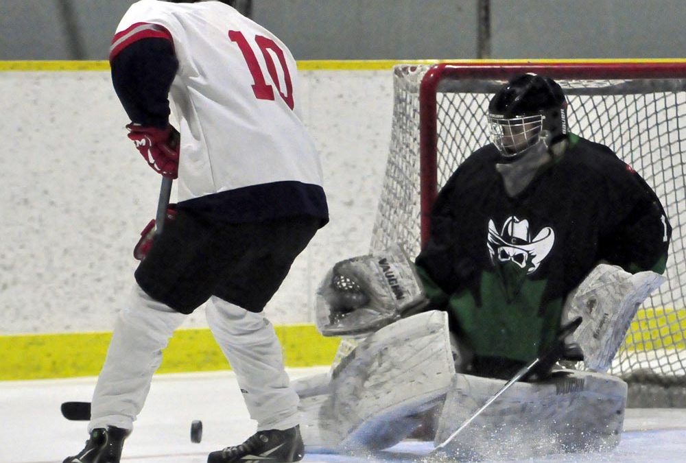 EN IMAGES: Nuit de hockey à la Gunner Arena