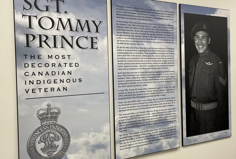 Le sergent Tommy Prince, l&rsquo;ancien combattant autochtone le plus décoré du Canada, a une bibliothèque qui porte son nom