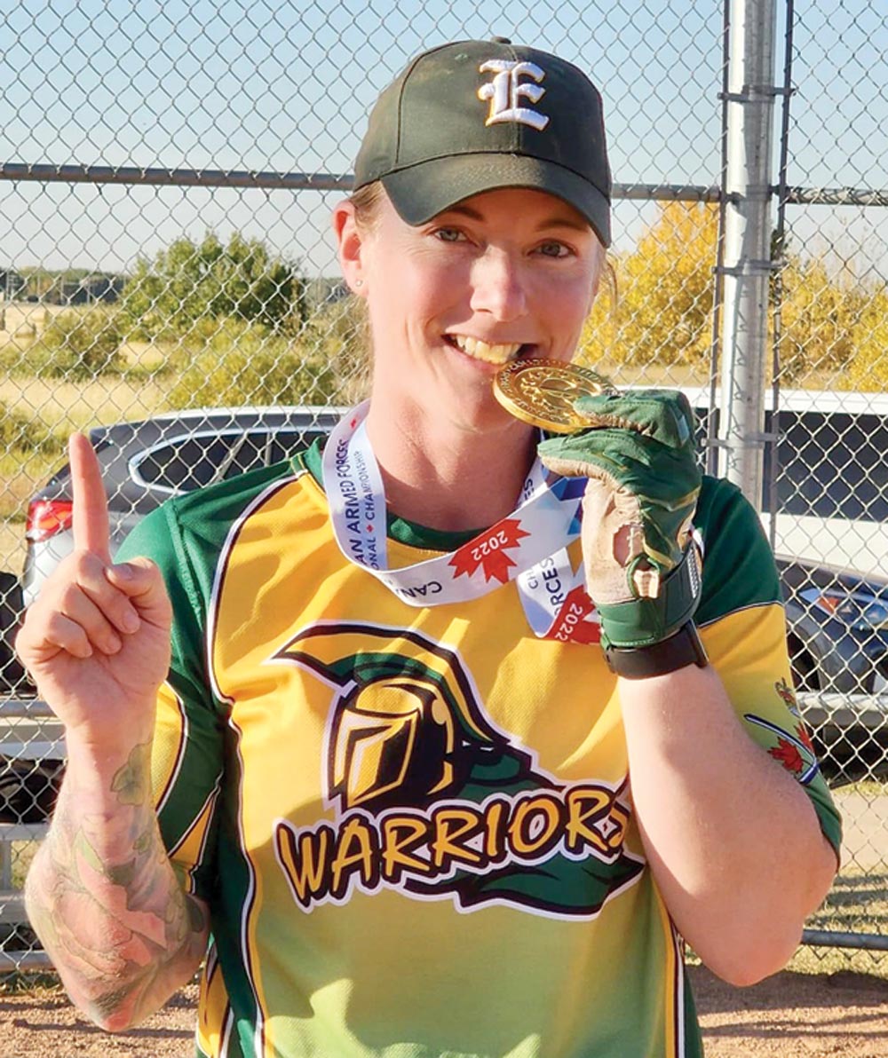MMM-12 Maj Melissa Marshall - Garrison Edmonton Warriors - 2022 Women's Slo-Pitch nationals
