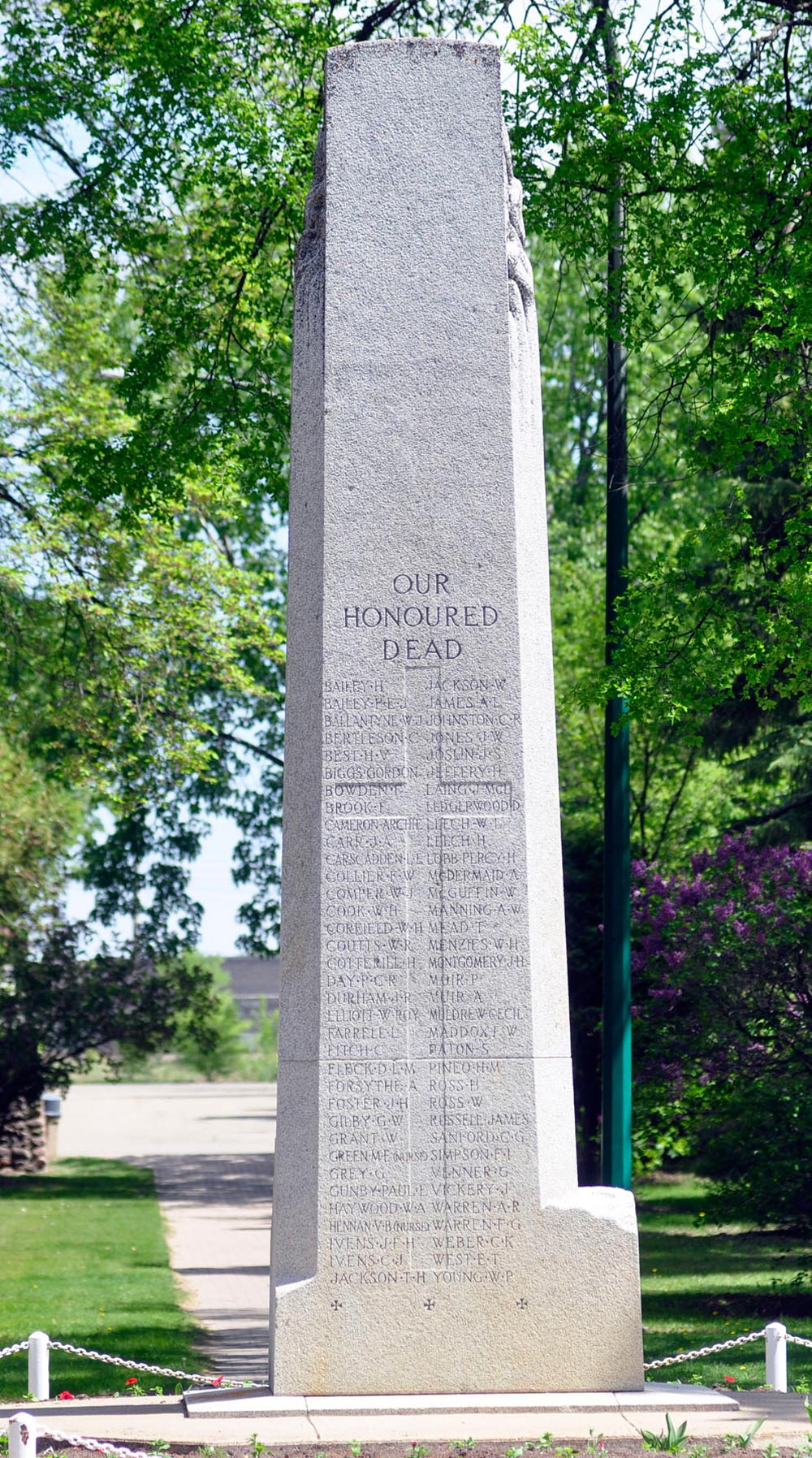 Virden-cenotaph-Great-War MCpl Brandon Liddy