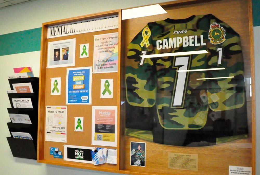 Mental health promotion part of hockey memorial to Shilo/Carberry netminder Zander Campbell