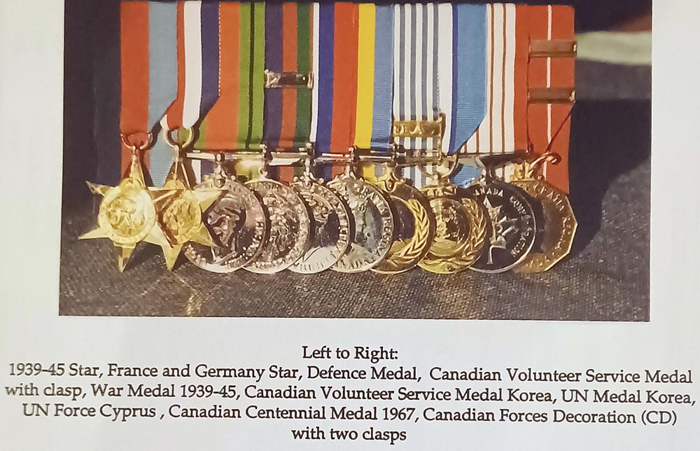 Gunter-medals MCpl Brandon Liddy