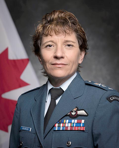 MGen-Lise-Bourgon MCpl Brandon Liddy