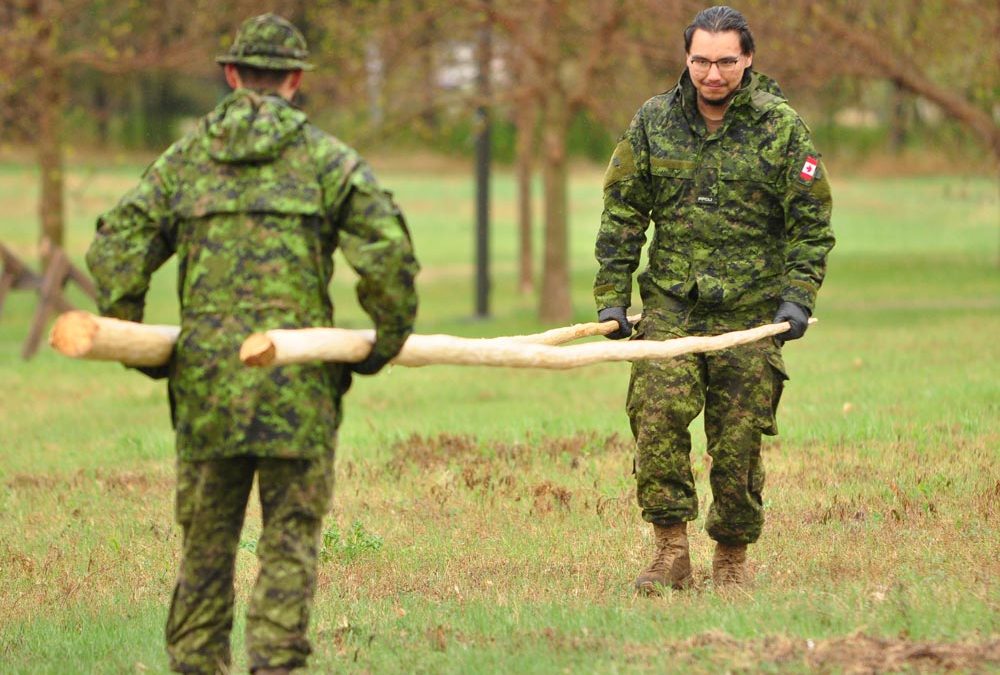 PHOTO ESSAY: Teamwork important for participants building four tipis