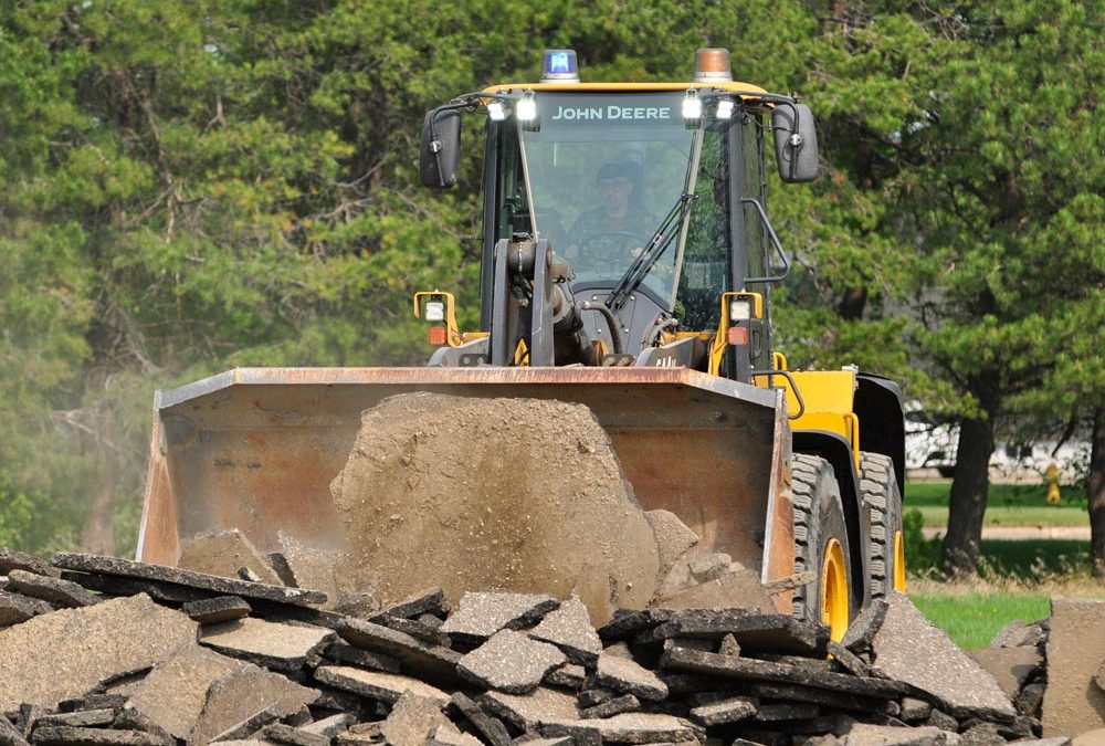 PHOTO ESSAY: Skateboard park receiving new concrete base to secure trick apparatus