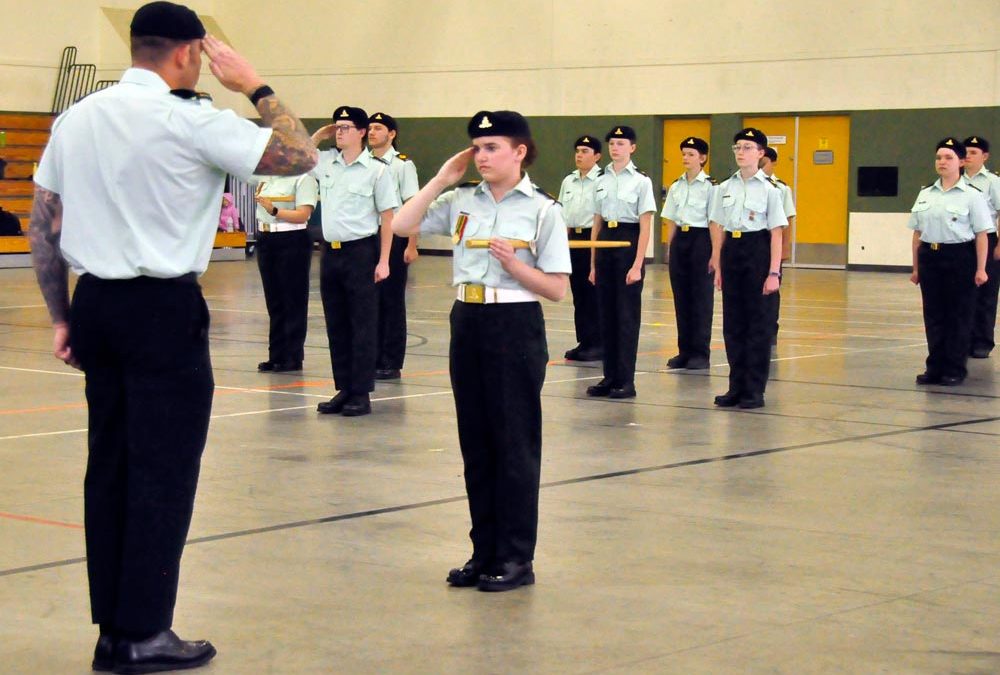 Army cadets recognized in front of family during fifth annual ceremonial review