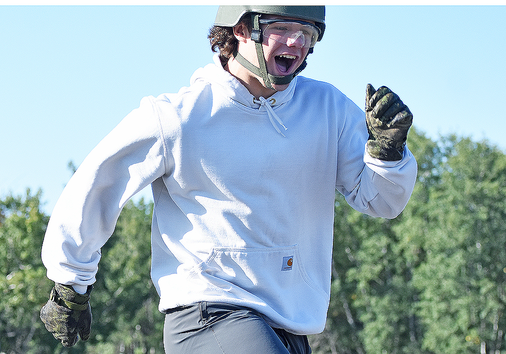 Cpl Maxime Proulx at 2018 Ex Heavy Loader Competition