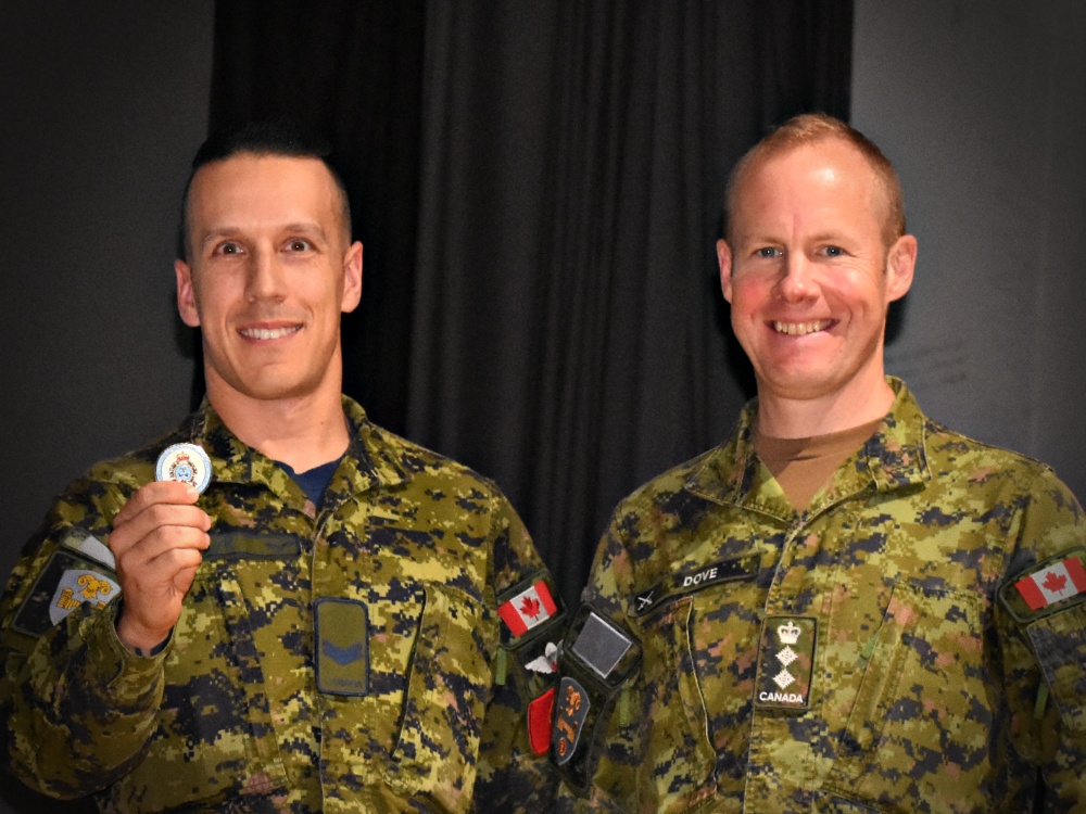 Cpl Maxime Proulx at 2018 Ex Heavy Loader Competition