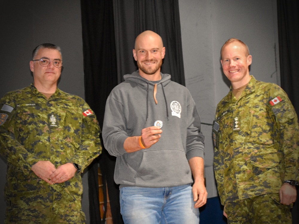 Cpl Maxime Proulx at 2018 Ex Heavy Loader Competition