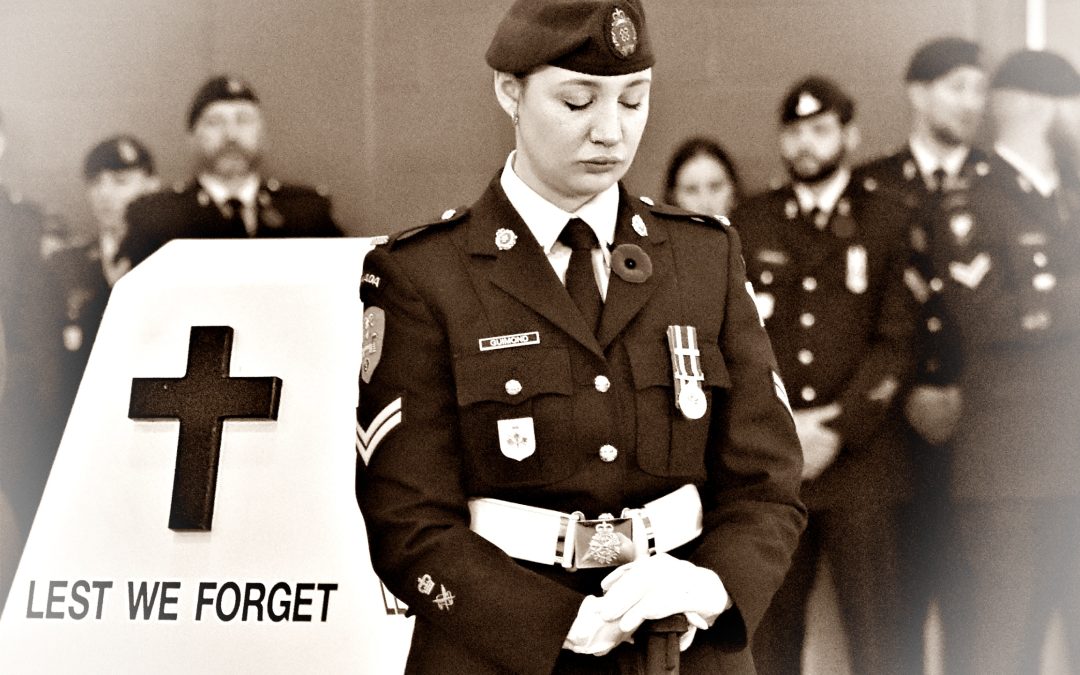 11th hour, 11th day, 11th month — Gathered to remember at CFB Shilo ceremony