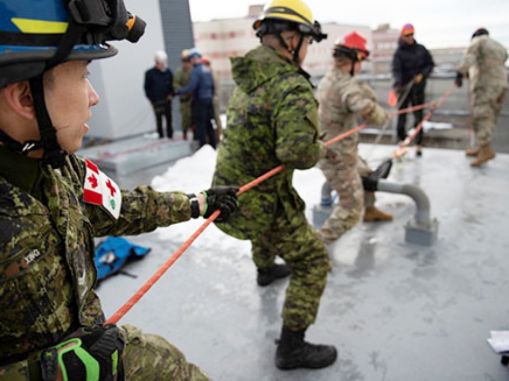 Cpl Maxime Proulx at 2018 Ex Heavy Loader Competition