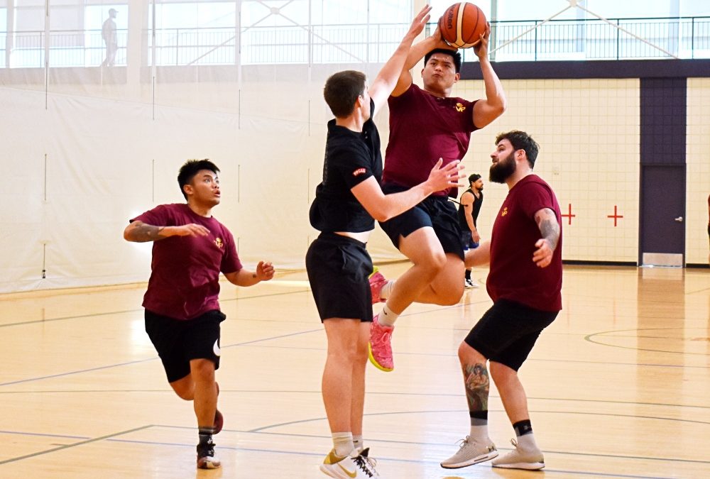 B Coy triumphed with ball handling skills at CAF sports day