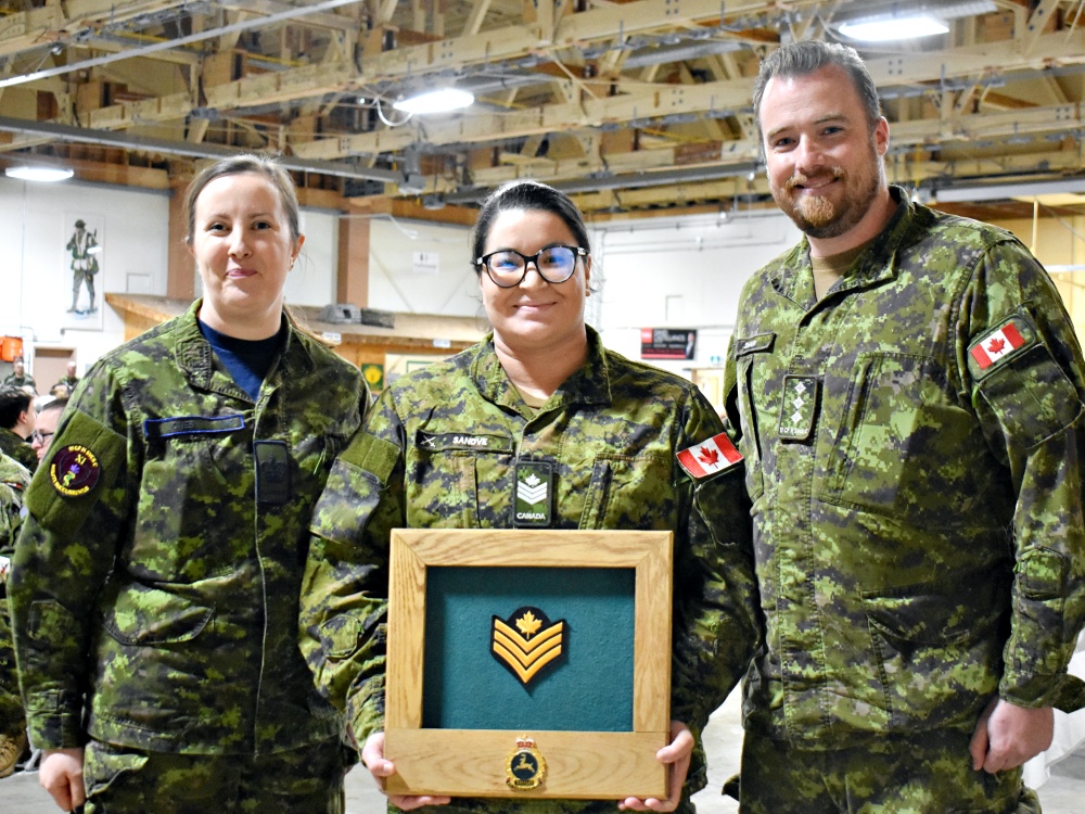Cpl Maxime Proulx at 2018 Ex Heavy Loader Competition