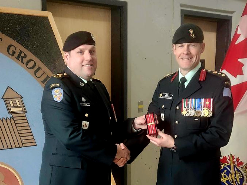 Cpl Maxime Proulx at 2018 Ex Heavy Loader Competition