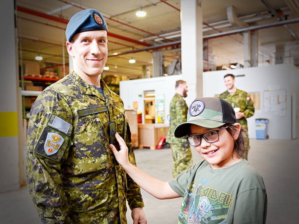 Cpl Maxime Proulx at 2018 Ex Heavy Loader Competition