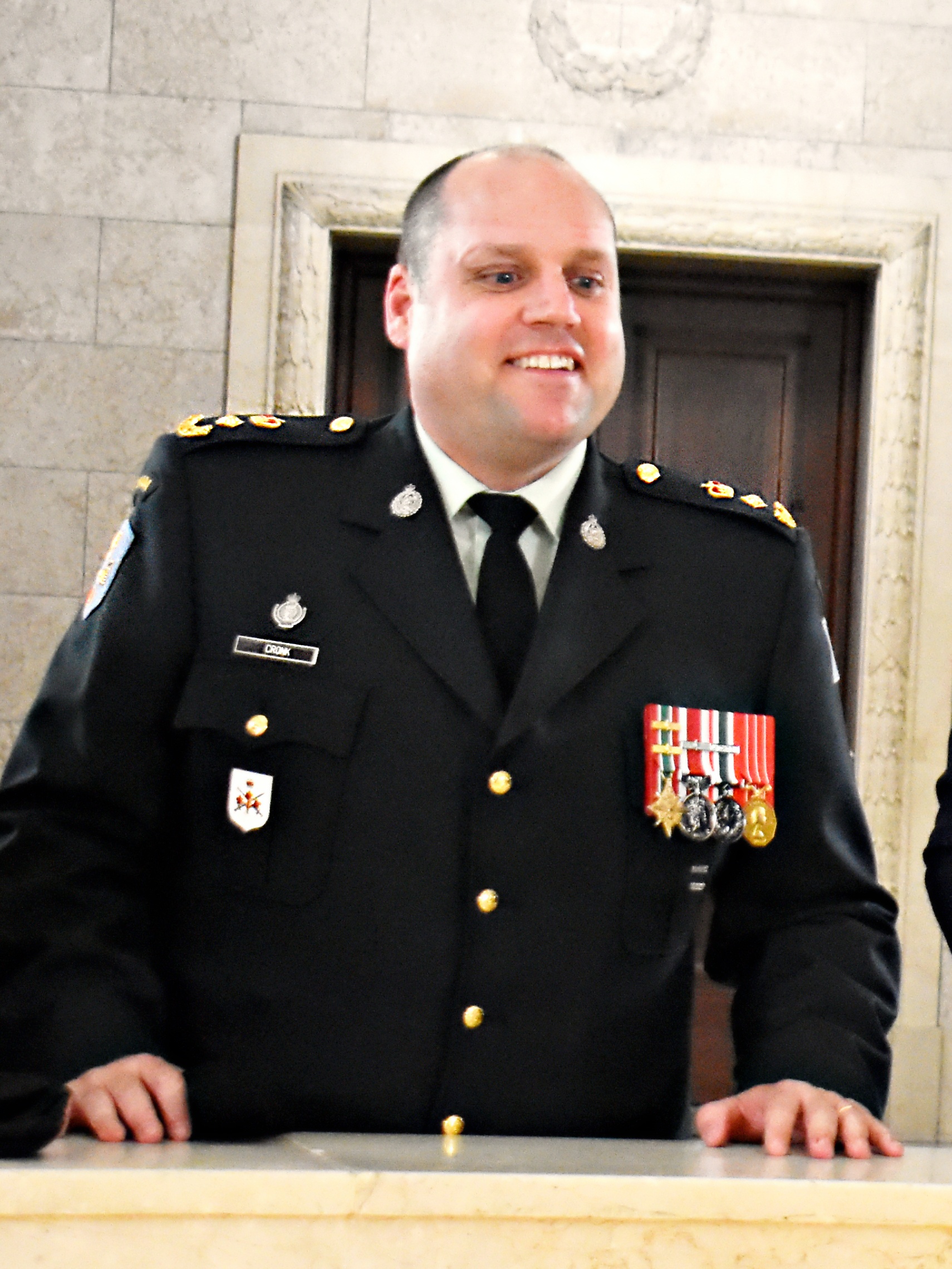 Cpl Maxime Proulx at 2018 Ex Heavy Loader Competition