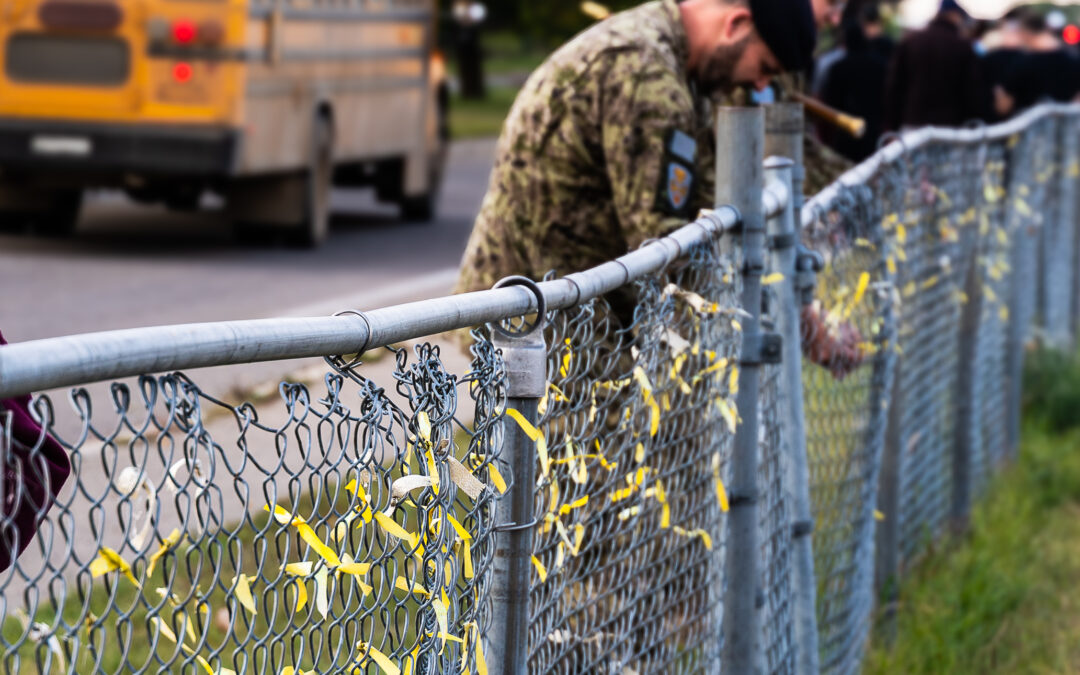 Yellow ribbons tie CFB Shilo community together on World Suicide Prevention Day