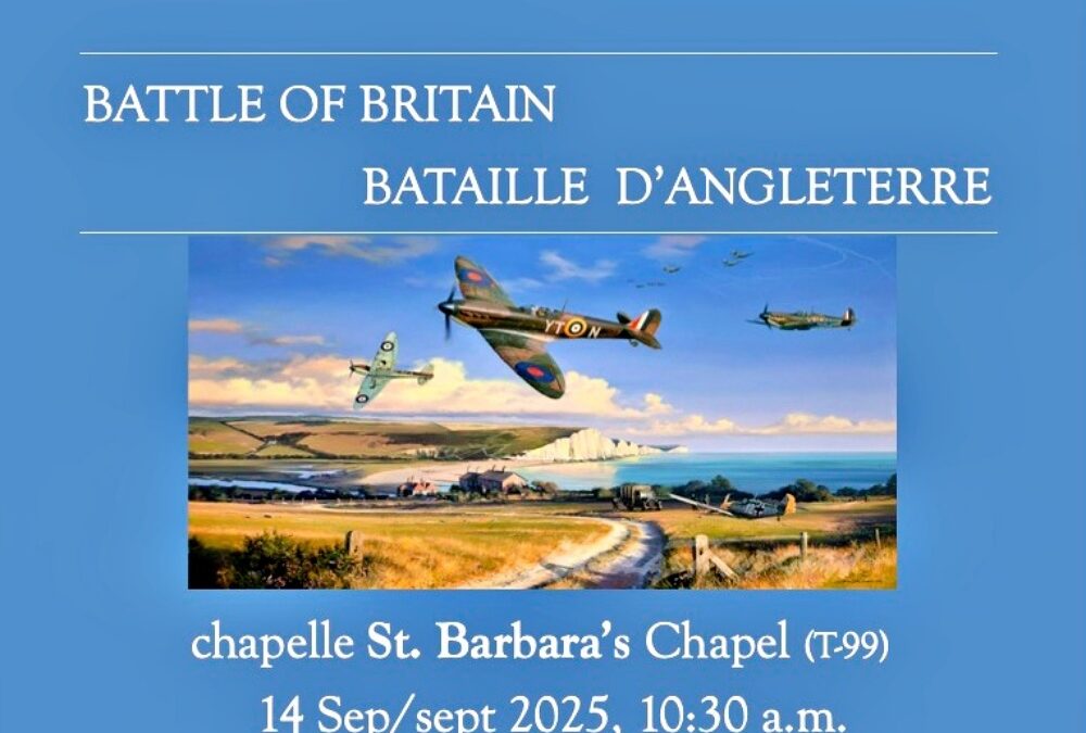 Battle of Britain’s 85th anniversary remembered in upcoming ceremonies at CFB Shilo