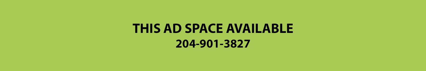 This ad space is available — 204-901-3827