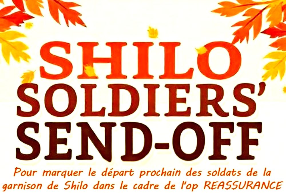 Barbecue de départ des soldats de la BFC Shilo, le 26 octobre