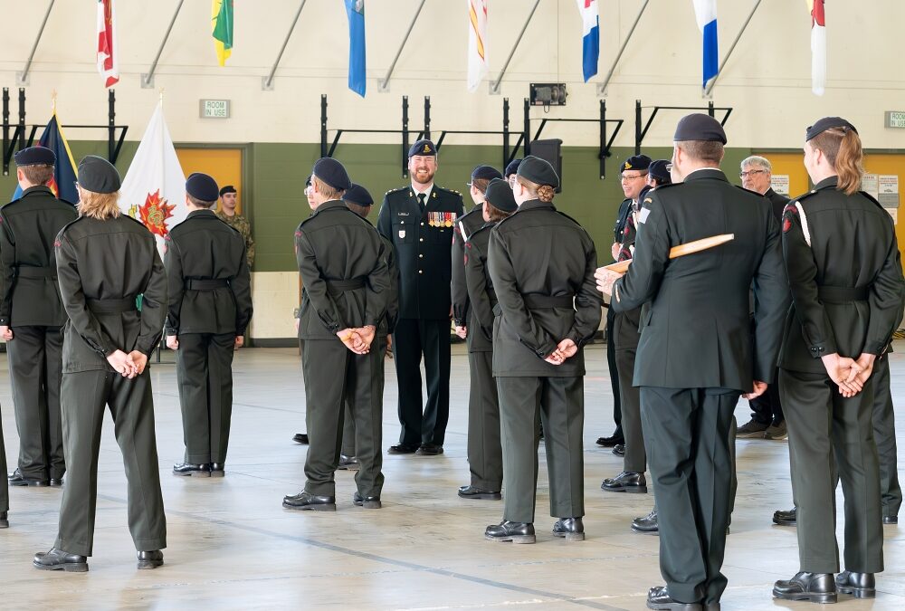 Cadet MWO Andrew Weatherald receives top honours at 8th annual 1RCHA Army Cadets Review